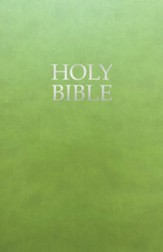 KJVER Gift and Award Holy Bible Deluxe Edition--soft leather-look, olive