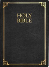 KJVER Family Legacy Large Print Holy Bible--genuine cowhide, black (indexed)
