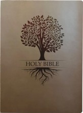 KJVER Family Legacy Large Print Holy Bible--soft leather-look, olive