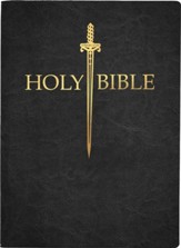 KJV 1611 Sword Bible, Large  Print--Premium Cowhide, black (indexed)