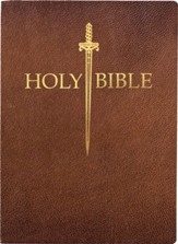 KJV 1611 Sword Bible, Large Print--Bonded Leather, acorn (indexed)