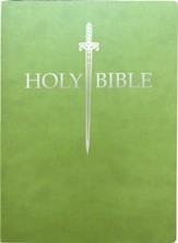 KJV 1611 Sword Bible, Large Print--Soft leather-look, olive