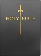 KJV 1611 Sword Bible, Large  Print--Soft leather-look, black