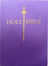 KJV 1611 Sword Bible, Large  Print--Soft leather-look, royal purple