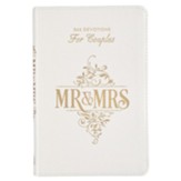 Mr. & Mrs. White Gift Book, Faux Leather
