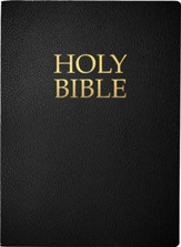 KJVER Large Print Holy Bible--bonded leather, black (indexed)