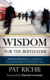 Wisdom for the Busyleader