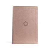 KJV Essential Teen Study Bible--soft  leather-look, rose gold