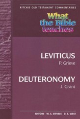 What the BiBle Teaches: Leviticus to Deuteronomy