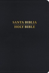 RVR 1960/KJV Biblia bilingue, negro imitacion piel con indice (Indexed Bilingual Bible)