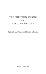 The Christian School in Secular Society