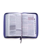 RVR60 Biblia de promesas - Tamaño manual- Edición lavanda imitación piel con índice + cierre