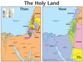 The Holy Land: Then and Now Laminated Wall Chart