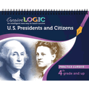 CursiveLogic Workbook - United States Presidents and Citizens (Cursive Level 2)