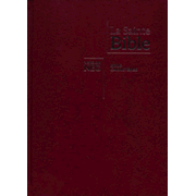 French Bible LARGE PRINT, Louis Segond 1910 Hardback Marbled Ruby Red