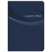 louis segond 1910 french bible navy blue bonded leather, large print