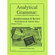 Analytical Grammar: Reinforcement & Review Worksheets & Answer Keys