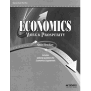Economics: Work and Prosperity (Grade 12) Quiz and Test Book Answer Key