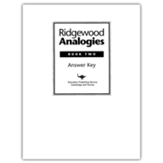 Ridgewood Analogies Book 2 Teacher Guide