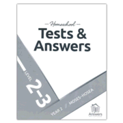 Answers Bible Curriculum: Extra 2-3 Homeschool Tests & Answers Year 2