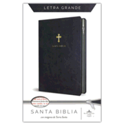 Biblia Reina Valera 1960, letra grande, símil piel negro con