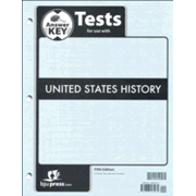 BJU Press U.S. History Grade 11 Test Pack Answer Key (Fifth Edition)