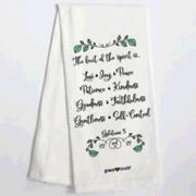 Fruit of the Spirit Galatians 5:22 Red Apple All Cotton 18 x 22 Kitchen Tea Towel Pack of 2 Dicksons TOWEL-1 