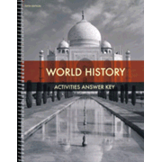 BJU Press World History Activities Answer Key (5th Edition)