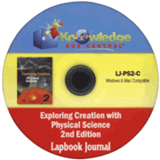 Apologia Exploring Creation with Physical Science 2nd Edition Lapbook Journal CD-ROM