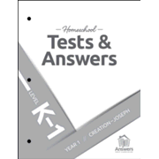 Answers Bible Curriculum: Extra K-1 Homeschool Tests & Answers Year 1