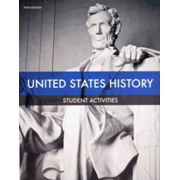 BJU Press U.S. History Grade 11 Student Activity Manual  (Fifth Edition)