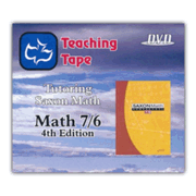 Saxon Math 7/6 Teaching Tape Full Set DVDs, 4th Ed