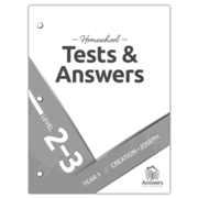 Answers Bible Curriculum: Extra 2-3 Homeschool Tests & Answers Year 1