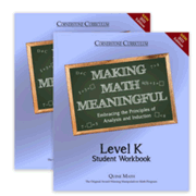 Making Math Meaningful Level K Student/Teacher Set (Updated  Edition)