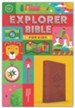 CSB Explorer Bible for Kids--soft leather-look, brown mountains (indexed)