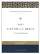 NRSV Catholic Thinline Bible, Comfort Print--soft leather-look, red