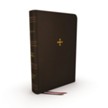 NRSV Thinline Catholic Bible--genuine leather, brown