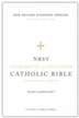 NRSVCE Sacraments of Initiation Catholic Bible, Comfort Print--soft leather-look, purple