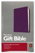 NLT Premium Gift Bible Imitation Leather, purple petals