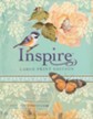 NLT Inspire Large Print Bible for Creative Journaling Hardcover Tranquil Blue Leatherlike