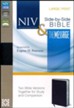 NIV and The Message Side-by-Side Bible, Two Bible Versions Together for Study and Comparison, Bonded Leather, Black, Large Print