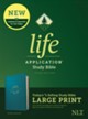 NLT Life Application Large-Print Study Bible, Third Edition--soft leather-look, teal