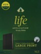 NLT Life Application Large-Print Study Bible, Third Edition--soft leather-look, black/onyx (indexed)