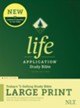 NLT Life Application Large-Print Study Bible, Third Edition--hardcover, red letter
