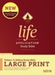 NIV Life Application Large-Print Study Bible, Third Edition--hardcover, red letter