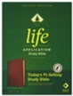 NLT Life Application Study Bible, Third Edition--soft leather-look, brown/mahogany (indexed) (red letter)