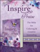 NLT Inspire Praise Bible: The Bible for Coloring & Creative Journaling--softcover, purple