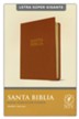 NTV Santa Biblia, letra súper gigante (NTV Holy Super Giant-Print Bible--leatherlike, brown)
