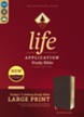 NIV Life Application Study Bible, Third Edition, Large Print, Bonded Leather, Burgundy