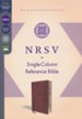 NRSV Single-Column Reference Bible, Comfort Print--soft leather-look, brown